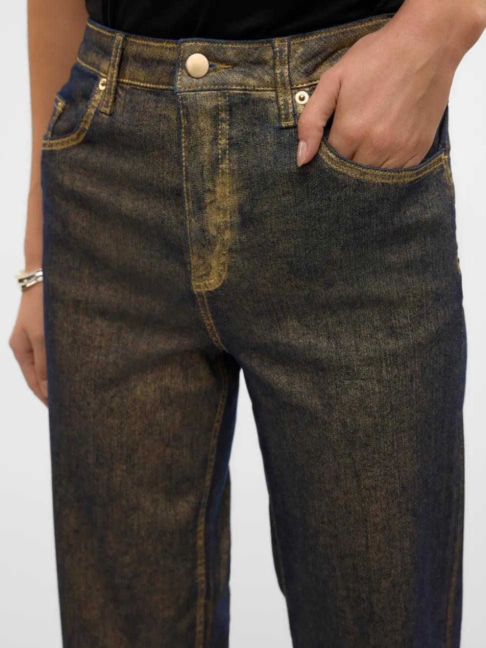 VMTESSA Hög Midja Vida Ben Jeans