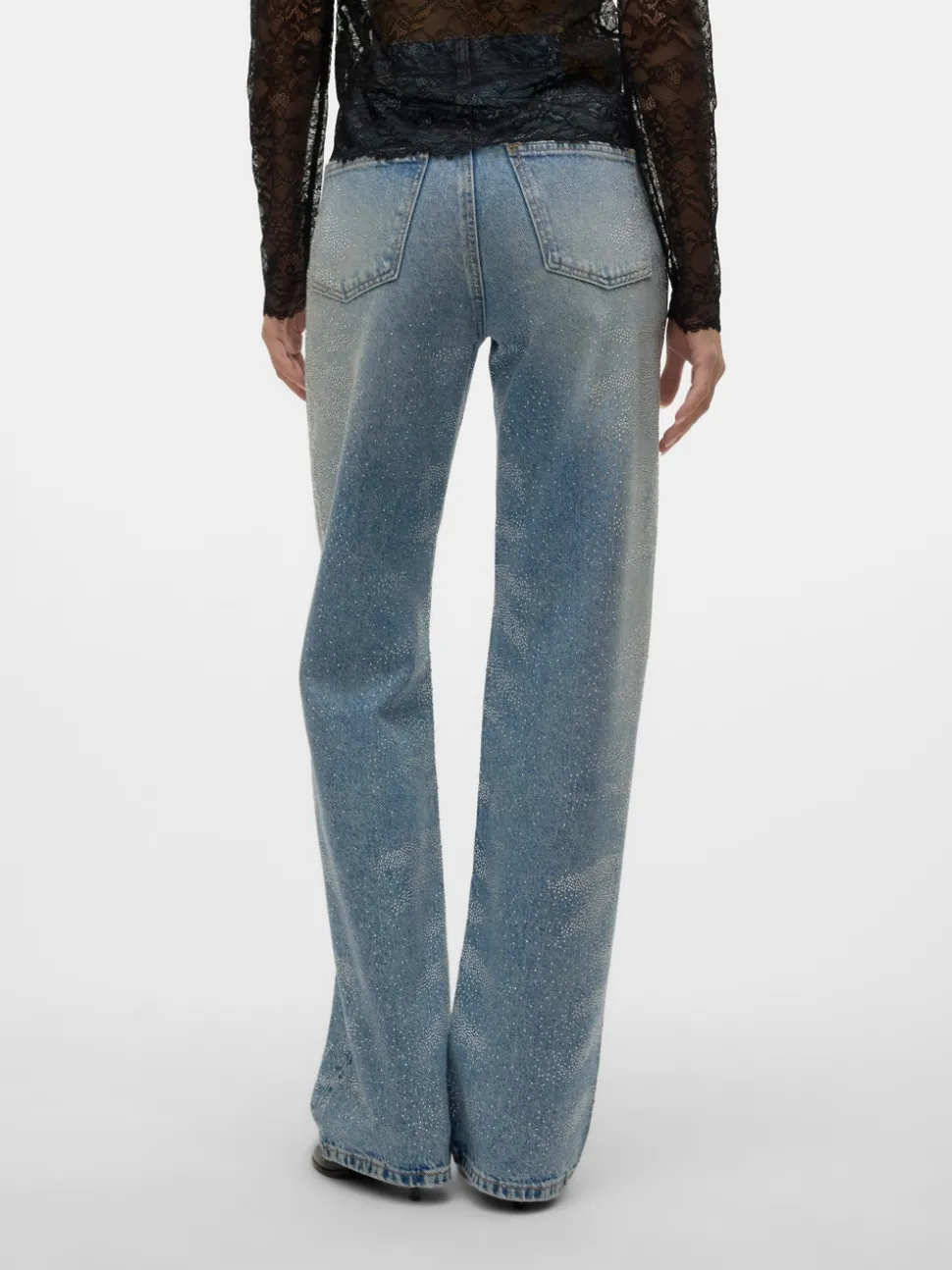 VMTESSA Hög Midja Vida Ben Jeans