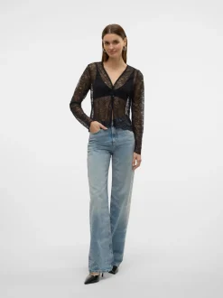 VMTESSA Hög Midja Vida Ben Jeans