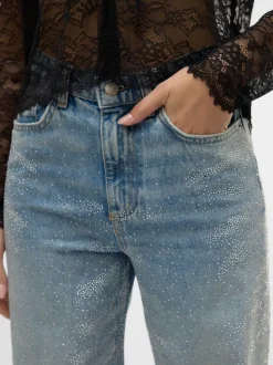 VMTESSA Hög Midja Vida Ben Jeans