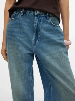 VMTOKEY Låg Midja Rak Passform Jeans
