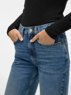 VMVALERIE Medelhög Midja Avslappnad Jeans