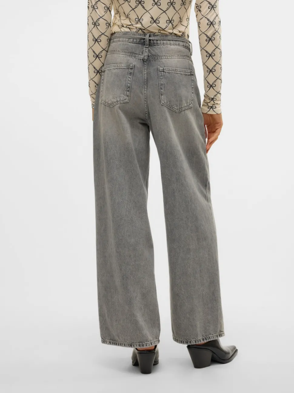 VMWIEN Medelhög Midja Vida Ben Jeans