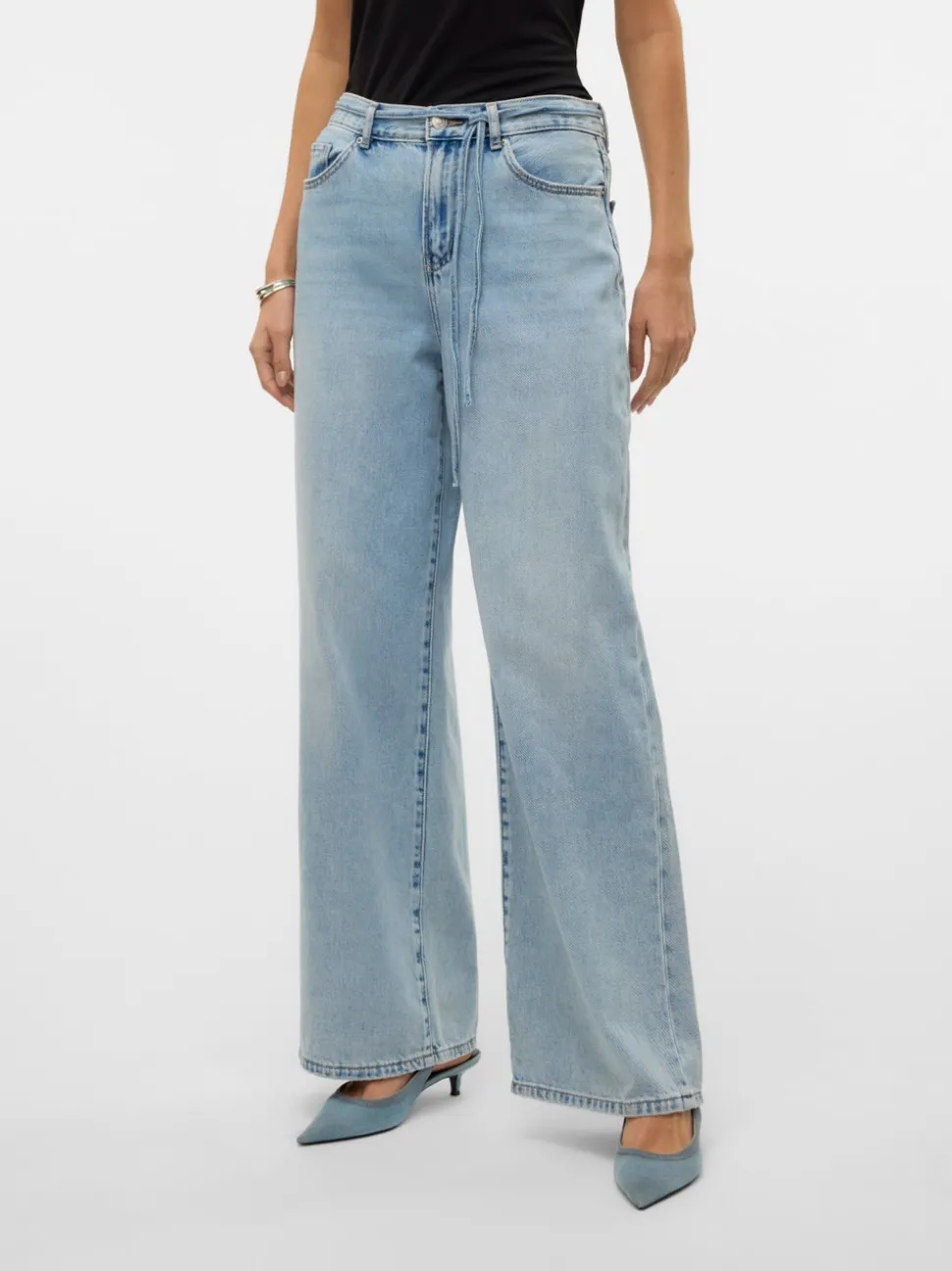 VMWIEN Medelhög Midja Vida Ben Jeans