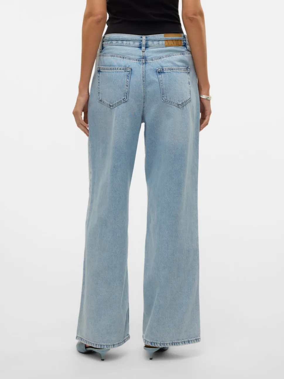 VMWIEN Medelhög Midja Vida Ben Jeans