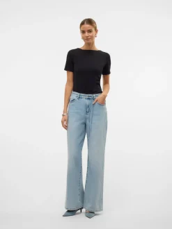 VMWIEN Medelhög Midja Vida Ben Jeans