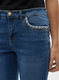 VMYOURS Medelhög Midja Avsmalnande Passform Jeans